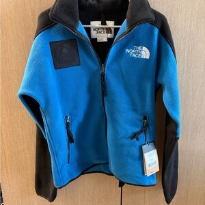 The North Face Bright Blue Fleece Jacket with Black Trim